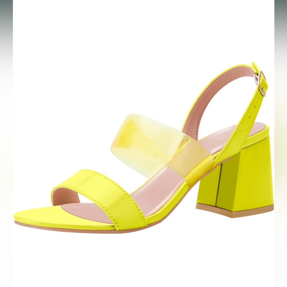 Women’s yellow heels 9.5